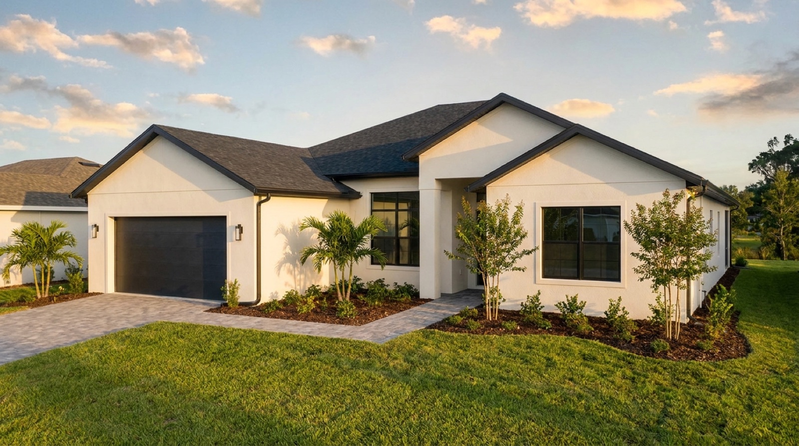Completed Florida new-construction home